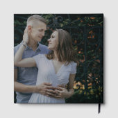 Romantic Dark Photo Gold Foil Monogramme Mariage (Verso)