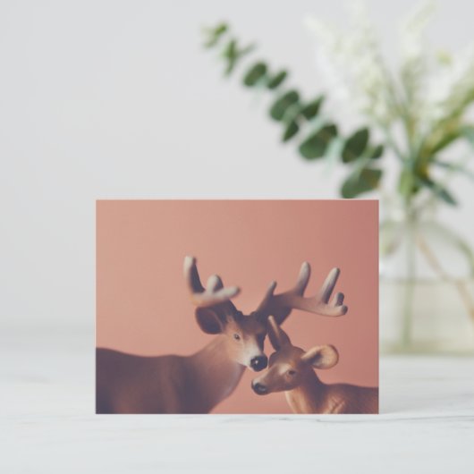 Romantic Deer Briefkaart (Staand voorkant)