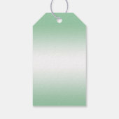 Romantic Diamonds & Emerald Bow 30th Birthday Cadeaulabel (Achterkant)