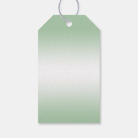 Romantic Diamonds & Emerald Bow 30th Birthday Cadeaulabel (Achterkant)