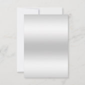 Romantic Diamonds & Silver Bow 25th Save the Date (Achterkant)