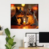 Romantic Dinner Poster (Thuiskantoor)