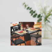 Romantic Dinner voor Twee Briefkaart (Staand voorkant)