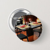 Romantic Dinner voor Twee Ronde Button 5,7 Cm (Voorkant /achterkant)