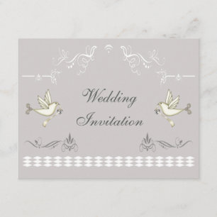 Romantic Doves Wedding Kaart