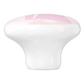 Romantic Droy Pink Wedding Couple Keramische Knop (Zijkant)