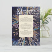 Romantic dubbelzijdig menu kaart (Staand voorkant)