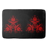 Romantic, Elegant  Damask Red Gothic Badmat (Voorkant)