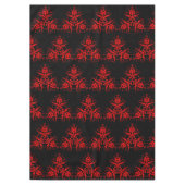 Romantic, Elegant  Damask Red Gothic Tafelkleed (Voorkant)