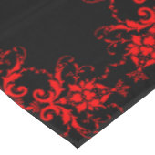 Romantic, Elegant  Damask Red Gothic Tafelkleed (Gekanteld)