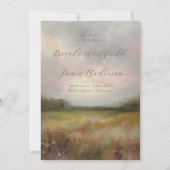 Romantic Elegant Non Photo Fall Wedding Save The Date (Voorkant)