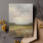 Romantic Elegant Non Photo Mariage de automne<br><div class="desc">Romantique et élégant automne enregistrer la carte de dattes avec une peinture impressionniste d'un paysage de prairie avec des fleurs sauvages dans la lumière douce et des couleurs romantiques avec un ciel spectaculaire. Les noms de couple dans un script de calligraphie sophistiqué. La police peut être modifiée dans l'outil de...</div>