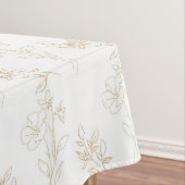 Romantic Elegant Pastel Pink Floral Pattern Spring Tafelkleed (Voorbeeld)