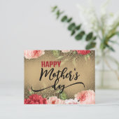 Romantic Elegant  Rozen Happy Moederdag Briefkaart (Staand voorkant)