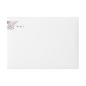 Romantic Elegant Waterverf Floral Wedding Address (Voorkant)