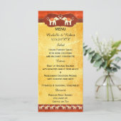 Romantic Elephants Wedding Menu (Staand voorkant)