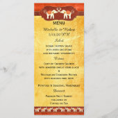 Romantic Elephants Wedding Menu (Voorkant)