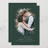 Romantic en Dreamweaver sparen de Foto van de Datu Save The Date (Voorkant / Achterkant)