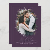 Romantic en Dreamweaver sparen de Foto van de Datu Save The Date (Voorkant / Achterkant)