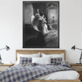 Romantic Encounter van Mihaly von Zichy Canvas Afdruk (Insitu (Slaapkamer))