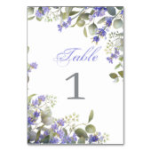 Romantic Eucalyptus & Lavender Weddenschap Kaart (Achterkant)