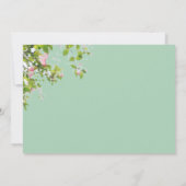 Romantic Eucalyptus Summer Weddenschap Kaart (Achterkant)