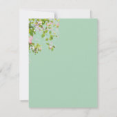 Romantic Eucalyptus Summer Wedding Bedankkaart (Achterkant)