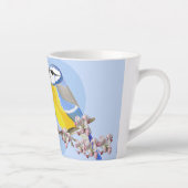 Romantic Eurasian Chikadee Latte Mug (Droite)
