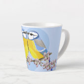 Romantic Eurasian Chikadee Latte Mug Latte Mok (Rechterhoek)
