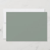 Romantic Evergreen Wedding Invitation Save The Date (Achterkant)