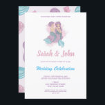 Romantic Fairy Tale Sirène Faire-part de mariage<br><div class="desc">Un romantique conte de fées sirène et carte de faire-part de mariage merman pour rendre votre mariage mémorable. Vous pouvez le customiser et modifier le texte pour adapter vos propres détails mariages en cliquant sur le bouton "personnaliser". Modifiez la couleur de la police ou de la police en cliquant sur...</div>
