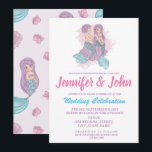 Romantic Fairy Tale Sirène Faire-part de mariage<br><div class="desc">Un romantique conte de fées sirène et carte de faire-part de mariage merman pour rendre votre mariage mémorable. Vous pouvez le customiser et modifier le texte pour adapter vos propres détails mariages en cliquant sur le bouton "personnaliser". Modifiez la couleur de la police ou de la police en cliquant sur...</div>