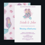 Romantic Fairy Tale Sirène Faire-part de mariage<br><div class="desc">Un romantique conte de fées sirène et carte de faire-part de mariage merman pour rendre votre mariage mémorable. Vous pouvez le customiser et modifier le texte pour adapter vos propres détails mariages en cliquant sur le bouton "personnaliser". Modifiez la couleur de la police ou de la police en cliquant sur...</div>