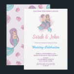 Romantic Fairy Tale Sirène Faire-part de mariage<br><div class="desc">Un romantique conte de fées sirène et carte de faire-part de mariage merman pour rendre votre mariage mémorable. Vous pouvez le customiser et modifier le texte pour adapter vos propres détails mariages en cliquant sur le bouton "personnaliser". Modifiez la couleur de la police ou de la police en cliquant sur...</div>