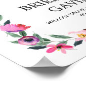 Romantic Fairytale bruiloft "Gelukkig Ever na" Poster (Hoek)