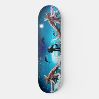 Romantic Fantasy Mythical Mermaid Sailor Ocean Art Skateboard