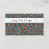 Romantic Fleur de Lis Visitekaartjes (Achterkant)