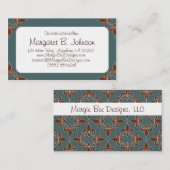 Romantic Fleur de Lis Visitekaartjes (Voorkant / Achterkant)