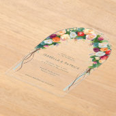 Romantic Floral Arch Wedding Invitation (Poser)
