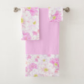 Romantic Floral Bath Towel Set Bad Handdoek (Insitu)