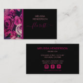 Romantic Floral Bouquet  Visitekaartje (Voorkant / Achterkant)