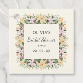 Romantic Floral Bridal Shower Label