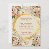 Romantic Floral Customizable wedding invitation (Dos)