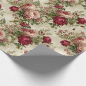 Romantic Floral Design Cadeaupapier (Hoek)