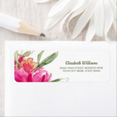 Romantic Floral Design Return Address Labels (Insitu)
