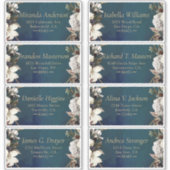 Romantic Floral Gold WreatAddress Label (Voorkant)