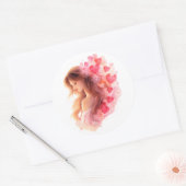Romantic Floral Love Sticker Soft Valentine art (Envelop)