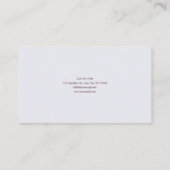 Romantic Floral Misty Mountain Valley Gold Frame Visitekaartje (Achterkant)