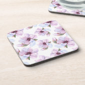 Romantic Floral Pattern Bier Onderzetter (Linkerzijde)