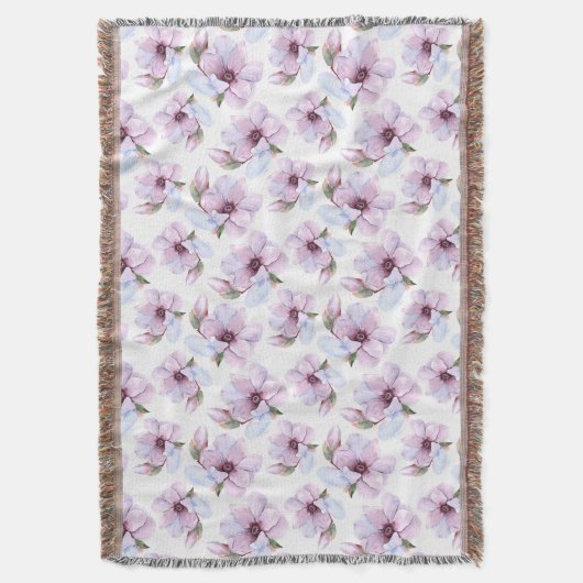 Romantic Floral Pattern Deken (Voorkant Verticaal)